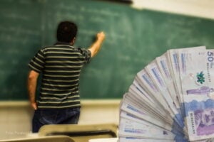calendario de pagos docentes 2025, prima docente, primas y bonificaciones docentes 2025, profesor, tablero, dinero, más colombia