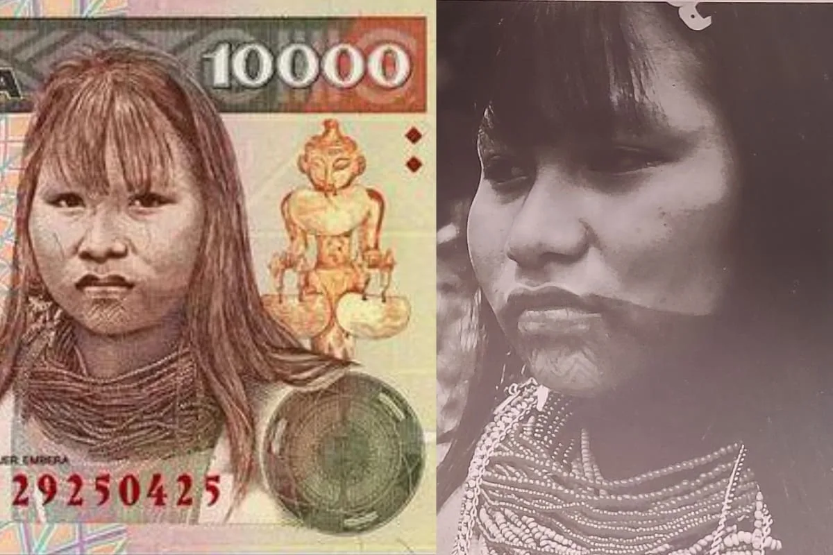 billete de 10 mil, mujer emberá, Banco de la República, Adriana Martínez Dogirama, mujer emberá