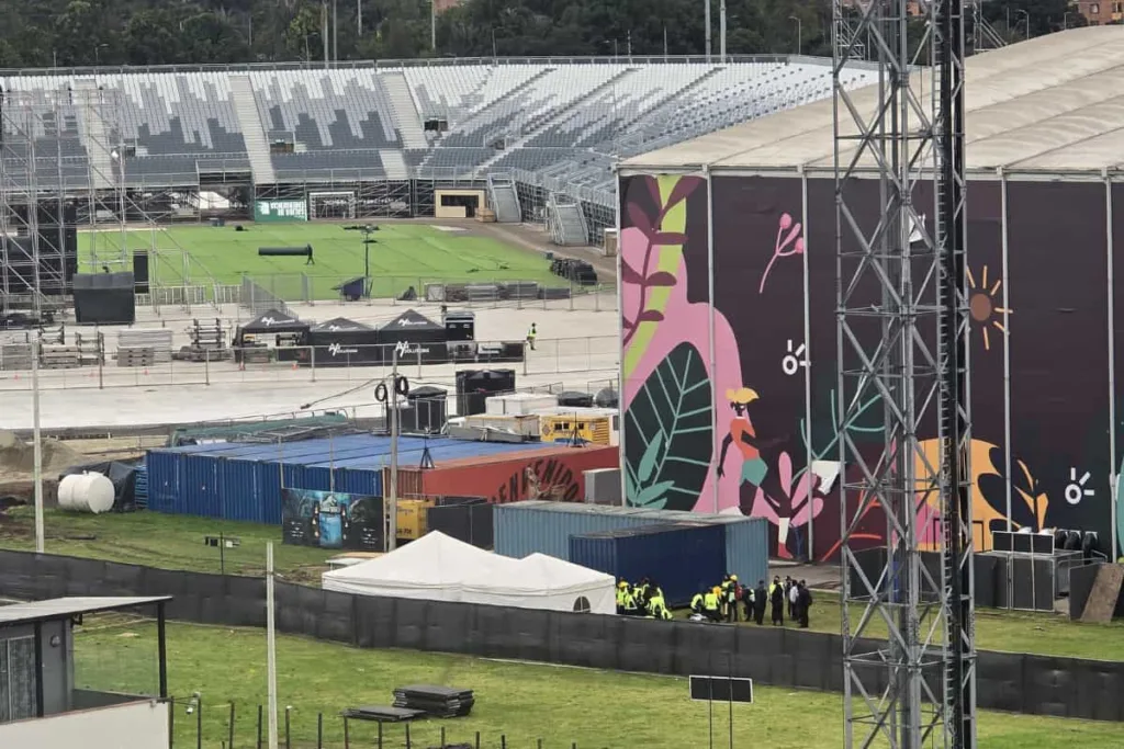 Vive Claro, Parque Simón Bolívar, Eduardo Prieto, Escenaario Vive Claro en construcción, Más Colombia