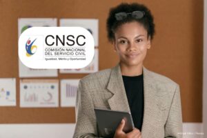 feria de empleo, empleo público en la CNSC, Persona de talento humano en feria de empleo, Más Colombia