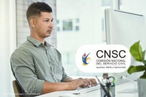curso virtual de la CNSC, Escuela Virtual de la CNSC, Hombre inscrito al nuevo curso virtual de la CNSC, Más Colombia
