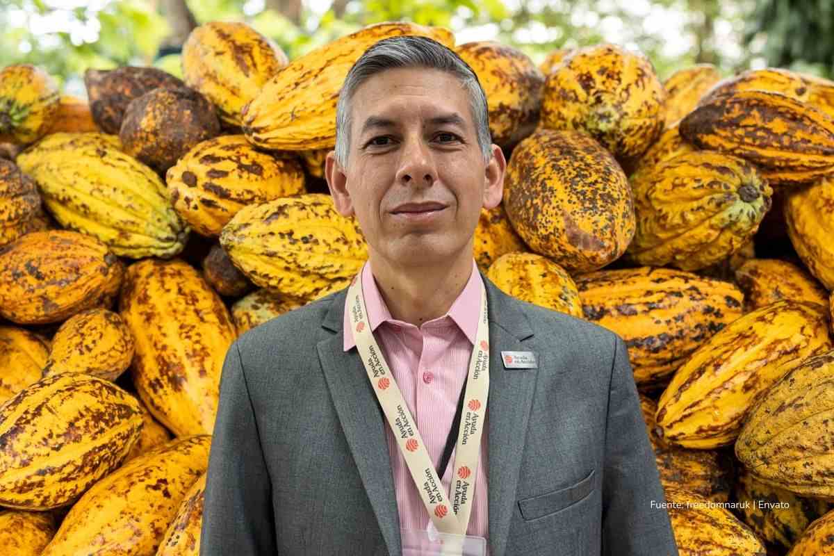 Harold Villota, coordinador del proyecto Cacao para La Paz. Cacao en Colombia