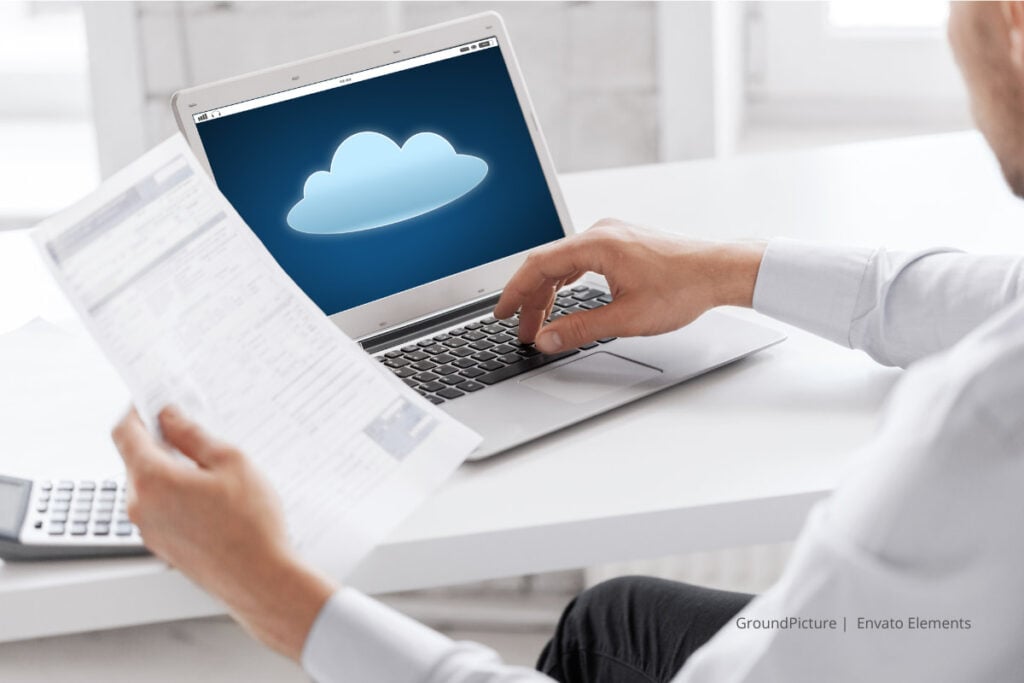 The Benefits of Cloud Faxing for Small and Medium Businesses 3 A person sending documents via cloud faxing
