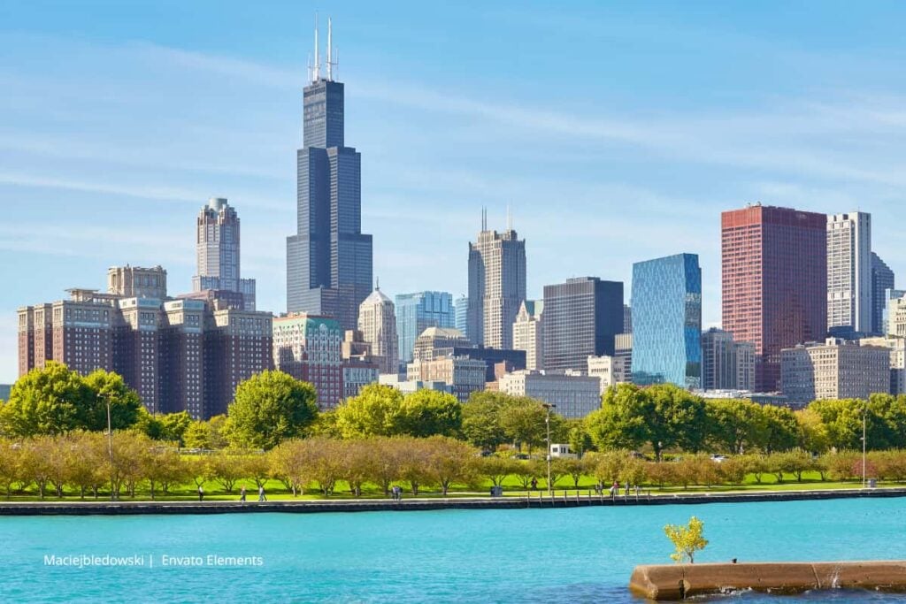Chicago, Estados Unidos, está ubicada a la orilla del lago Michigan
