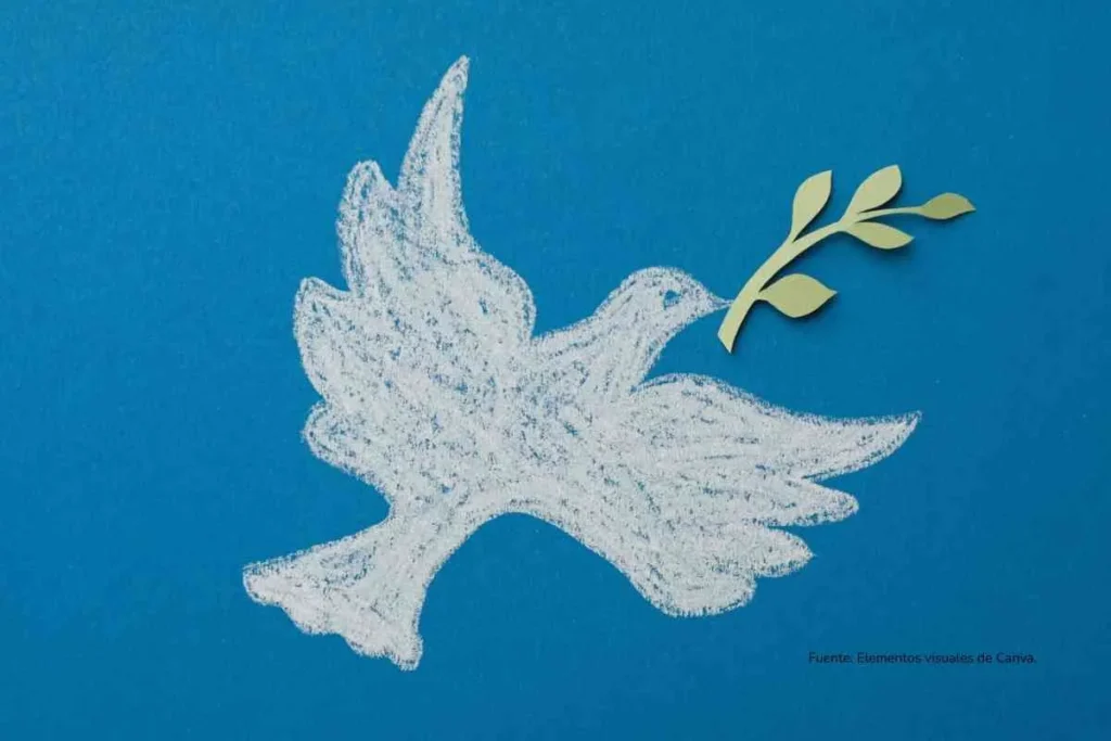 Paz total Colombia 2025: balance incierto y los riesgos que ya se sienten en los territorios 4 imagen de una paloma dibujada símbolo de paz