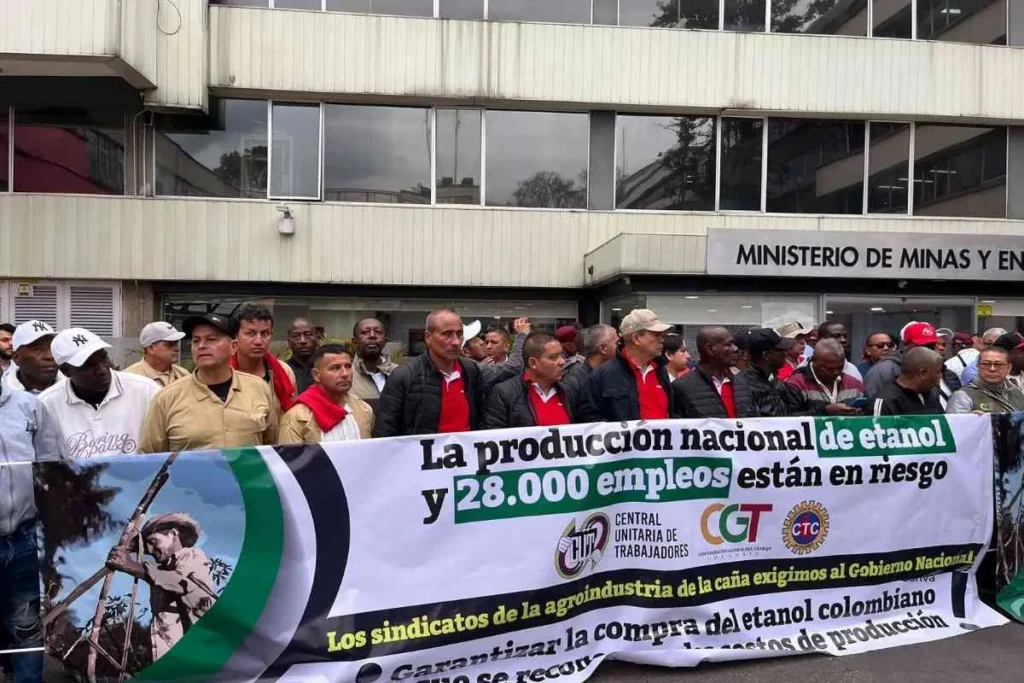 Crisis del etanol en Colombia: EE.UU. ya suministra el 51% y deja sin mercado la producción nacional 2 Movilizaciones en bogotá