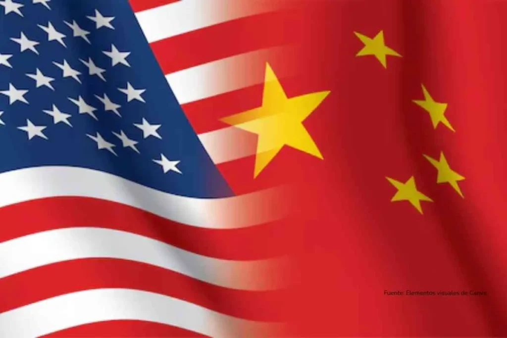 Visitas de líderes occidentales a China: los cinco países que refuerzan su diplomacia en tiempos de incertidumbre 4 Bandera China y EEUU