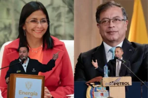 Altos funcionarios del sector energético colombiano durante conferencia sobre el déficit de gas y opciones de suministro extranjero.