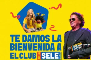 Gráfica promocional de El Club de la Sele con Carlos Vives y mensaje de bienvenida para los hinchas de la Selección Colombia.