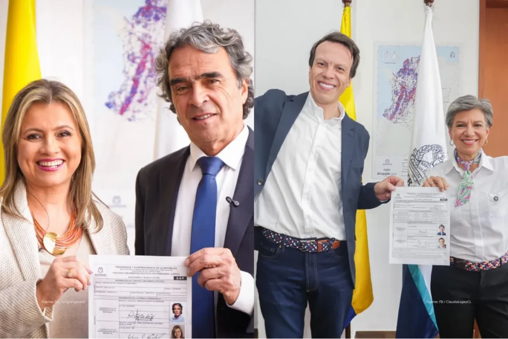 Propuestas de salud en las elecciones presidenciales: qué plantea cada candidato para reformar el sistema 3 Claudia López y Sergio Fajardo con sus fórmulas vicepresidenciales para las elecciones presidenciales de 2026.