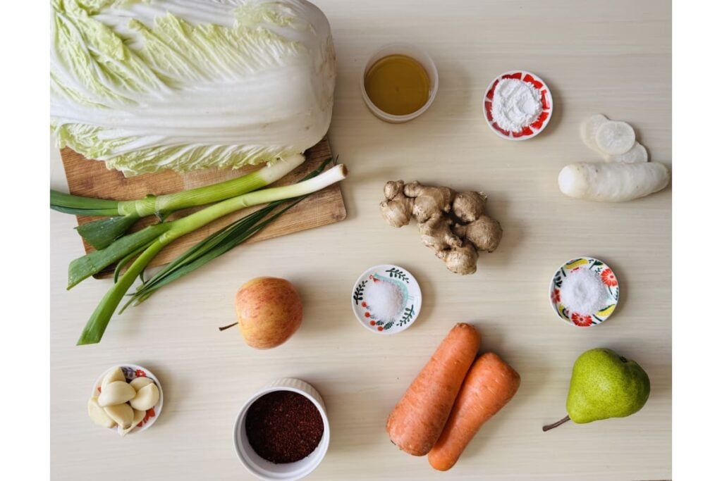 Cómo hacer kimchi: la preparación según embajadoras globales del Instituto Mundial del Kimchi 3 cómo hacer kimchi, Instituto Mundial del Kimchi, ingredientes para la elaboración de kimchi, Más Colombia