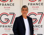 El periodista y activista de derechos humanos Fernando Morales-de la Cruz en la Cumbre de Líderes del G7 en Évian, Francia.