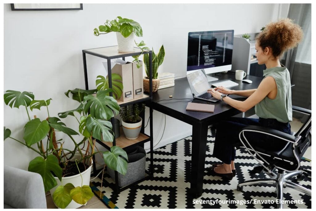 Guía para diseñar un espacio de trabajo productivo y libre de distracciones en casa 4 Espacio de trabajo productivo, Guía de diseño, trabajo remoto, Más Colombia