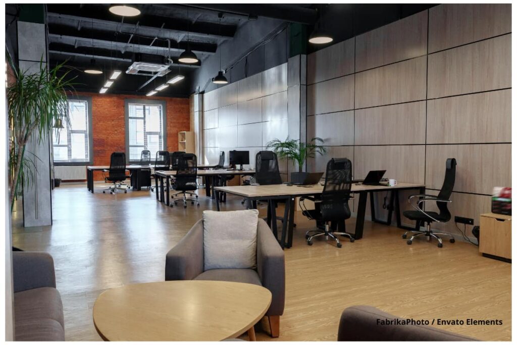 Diseño de espacios de trabajo modernos, Distribución del mobiliario, Aumentar la productividad, Más Colombia