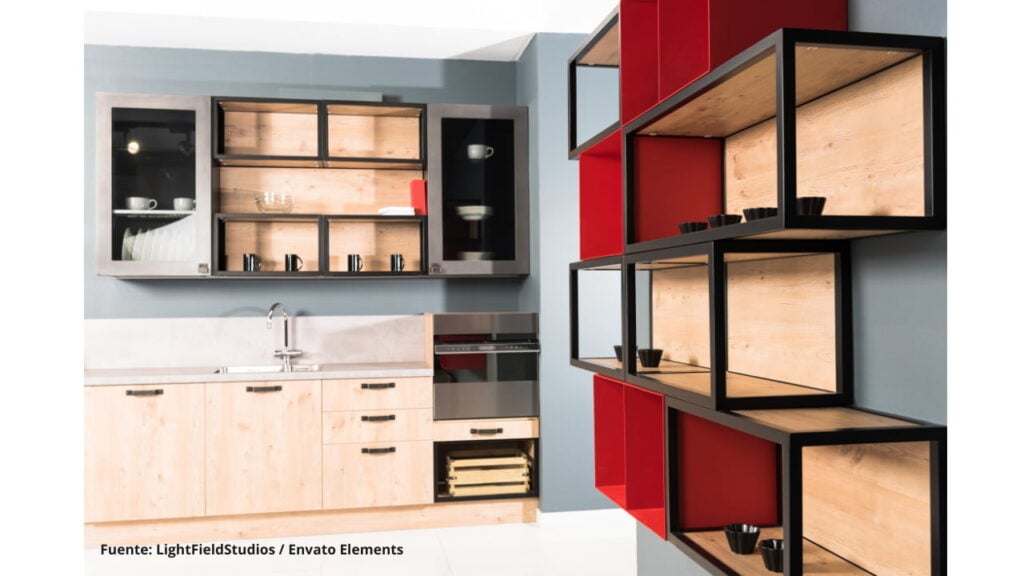 Cómo renovar la cocina sin hacer una remodelación completa: claves para ganar espacio y funcionalidad 3 Cocina Moderna, Muebles de cocina, Almacenamiento, Más Colombia